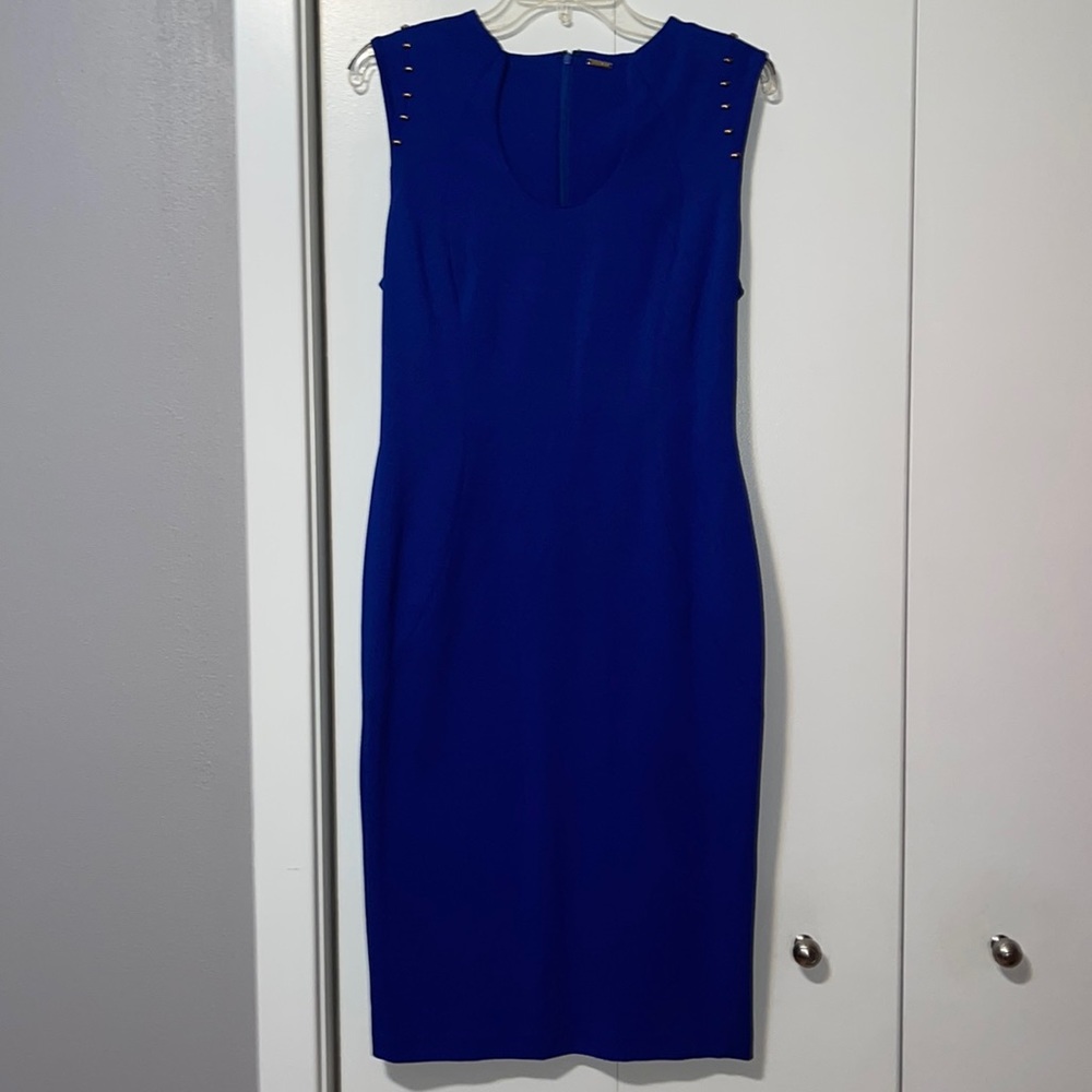 Blue Sleeveless T Tahari Dress In Size 8